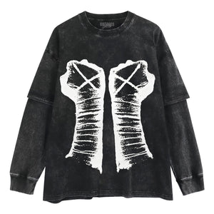CM PUNK FISTS TANK TOP & TEE & LONG SLEEVE & LAYERED LS & HOODIE