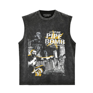 CM PUNK PIPE BOMB ANNIVERSARY WWE TANK TOP & TEE & LONG SLEEVE & LAYERED LS & HOODIE