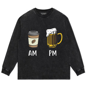 COFFEE IN THE MORNING, BEER IN THE EVENING. TANK TOP & TEE & LONG SLEEVE & LAYERED LS & HOODIE