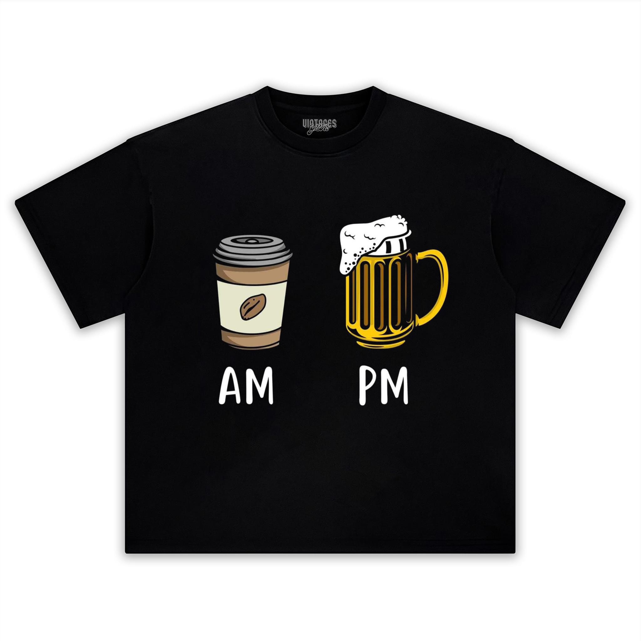 COFFEE IN THE MORNING, BEER IN THE EVENING. TANK TOP & TEE & LONG SLEEVE & LAYERED LS & HOODIE