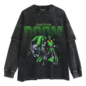 COMIC DR DOOM ARMORED TANK TOP & TEE & LONG SLEEVE & LAYERED LS & HOODIE