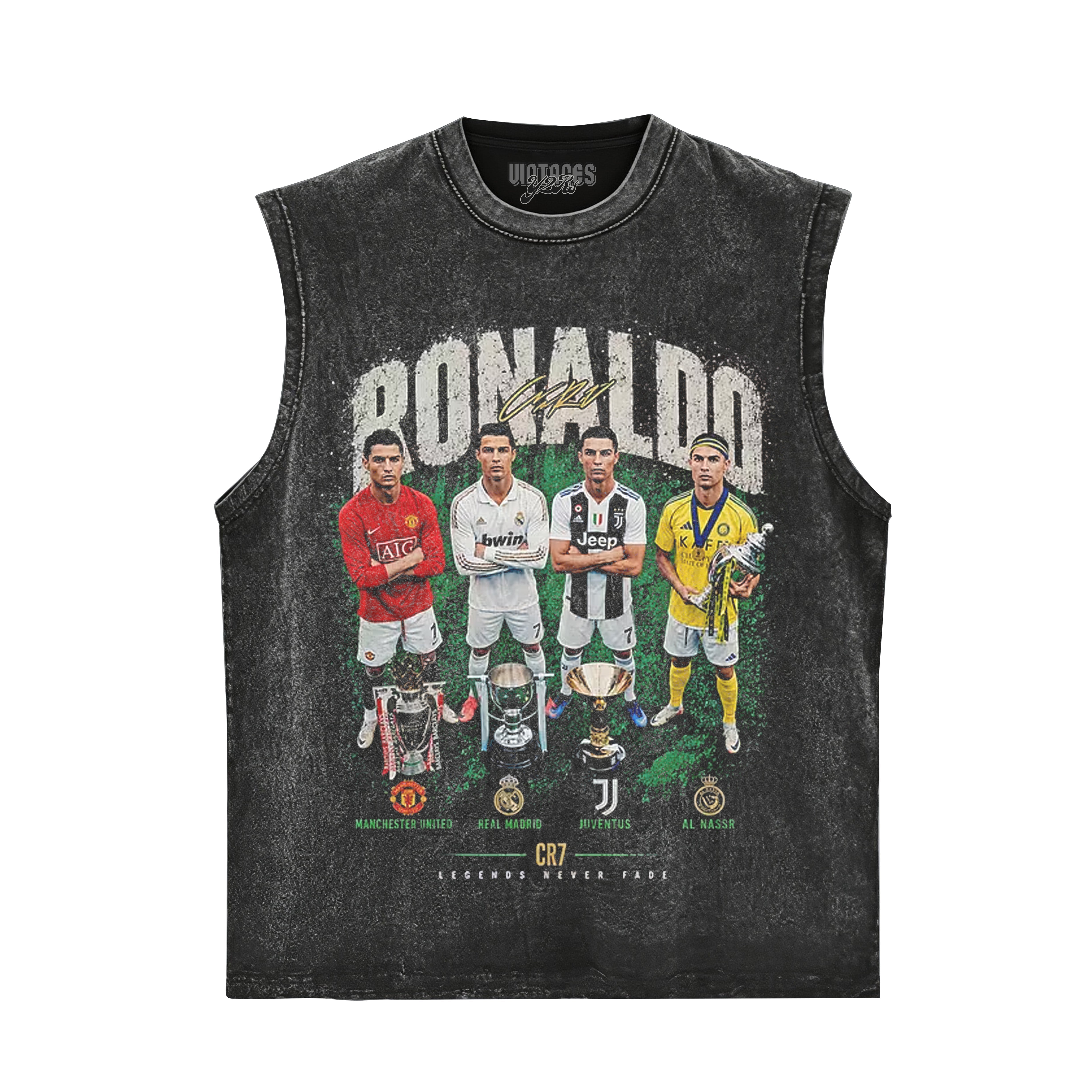 CR7 LEGENDS NEVER FADE TANK TOP & TEE & LONG SLEEVE & LAYERED LS & HOODIE
