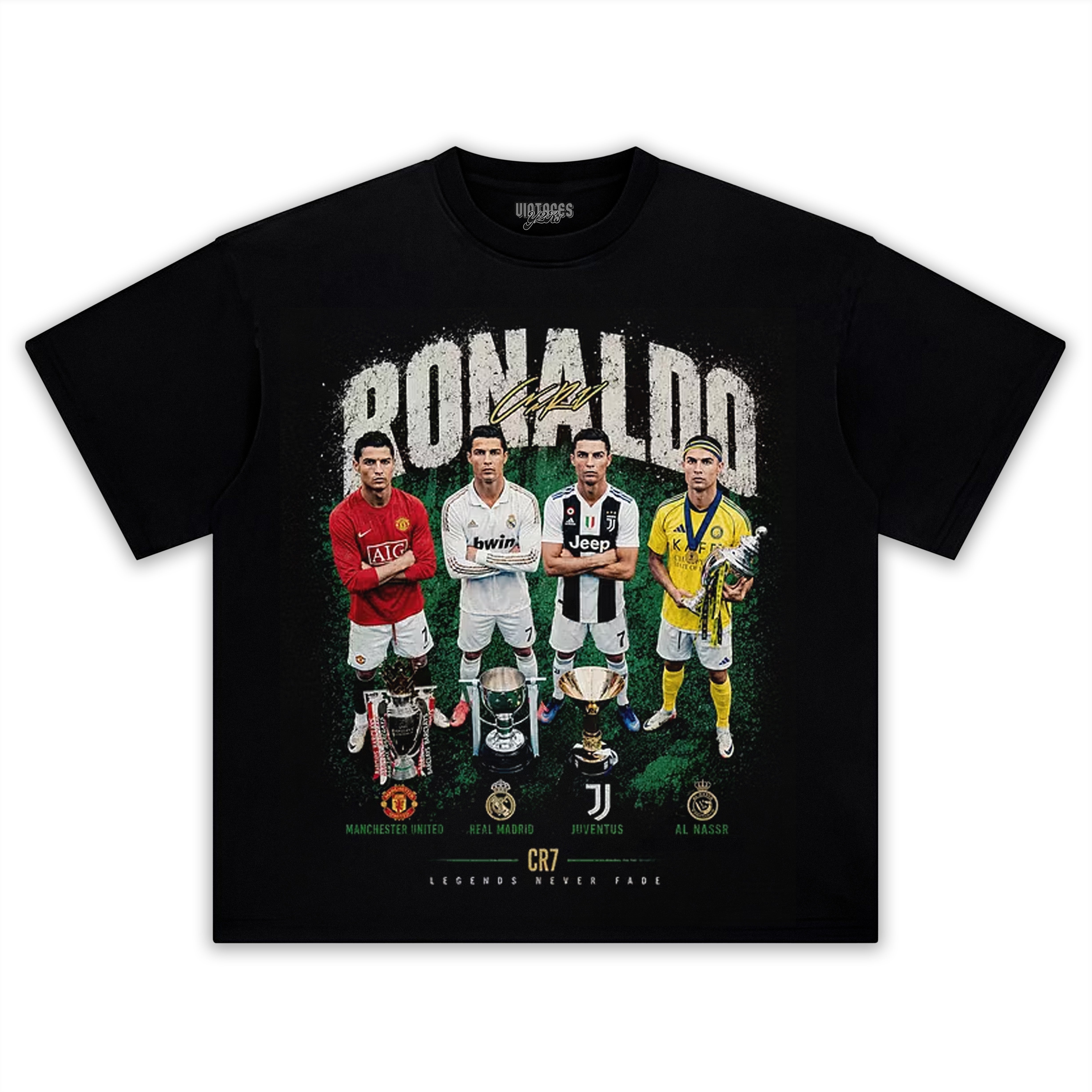 CR7 LEGENDS NEVER FADE TANK TOP & TEE & LONG SLEEVE & LAYERED LS & HOODIE