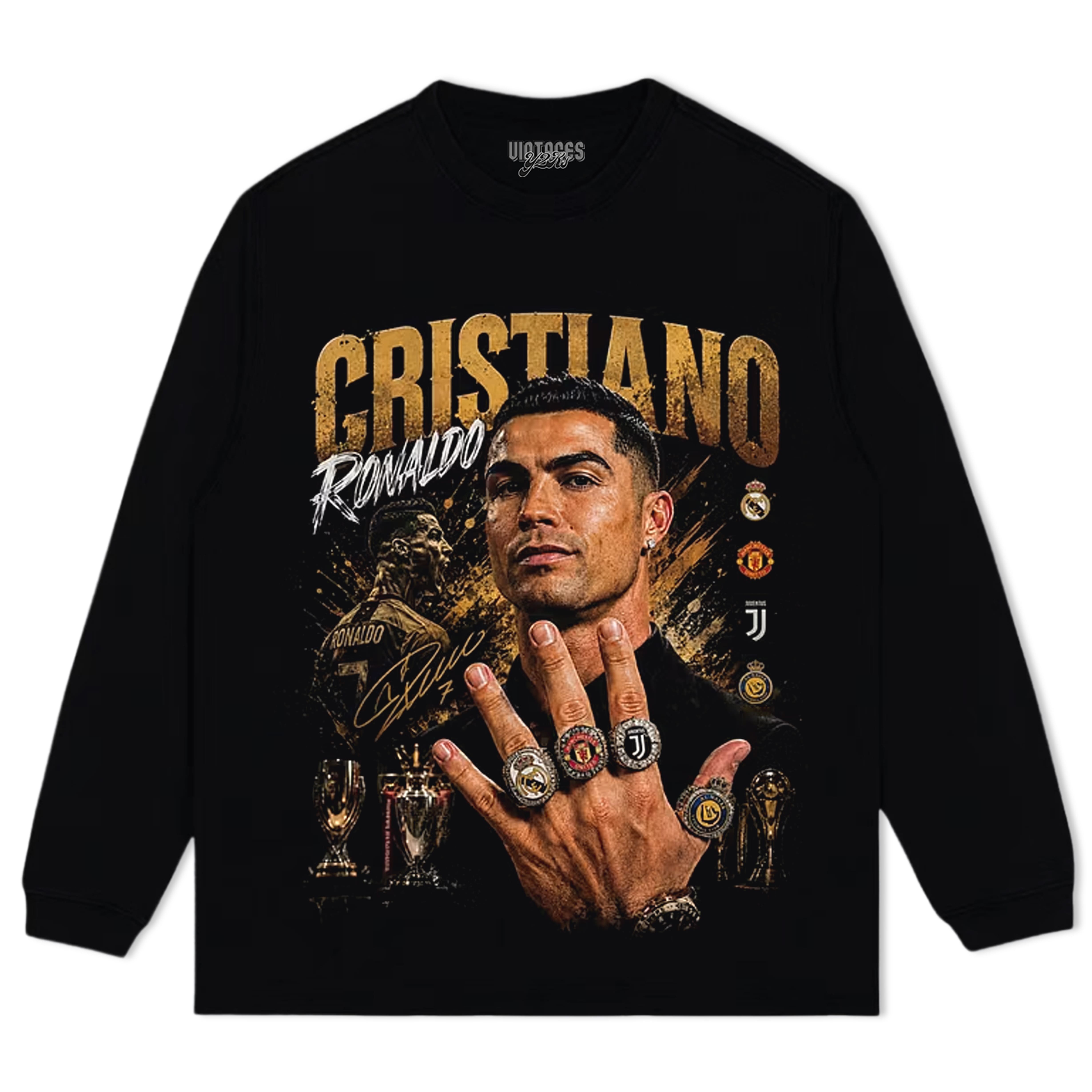 CR7 LEGENDS NEVER FADE V2 TANK TOP & TEE & LONG SLEEVE & LAYERED LS & HOODIE