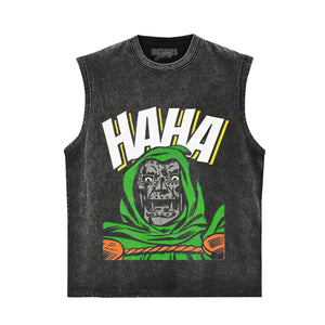 CRAZY DR DOOM LOOSING MIND HAHA TANK TOP & TEE & LONG SLEEVE & LAYERED LS & HOODIE