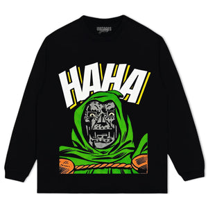 CRAZY DR DOOM LOOSING MIND HAHA TANK TOP & TEE & LONG SLEEVE & LAYERED LS & HOODIE