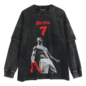 CRISTIANO RONALDO - RED DEVIL TANK TOP & TEE & LONG SLEEVE & LAYERED LS & HOODIE