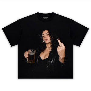 Charli XCX MIDDLE FINGER TANK TOP & TEE & LONG SLEEVE & LAYERED LS & HOODIE