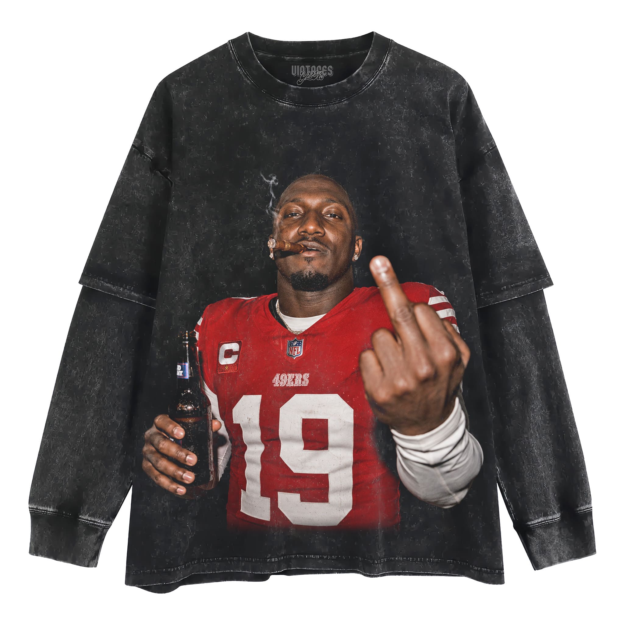 DEEBO SAMUEL - MIDDLE FINGER TANK TOP & TEE & LONG SLEEVE & LAYERED LS & HOODIE
