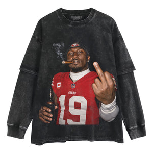 DEEBO SAMUEL - MIDDLE FINGER V2 TANK TOP & TEE & LONG SLEEVE & LAYERED LS & HOODIE