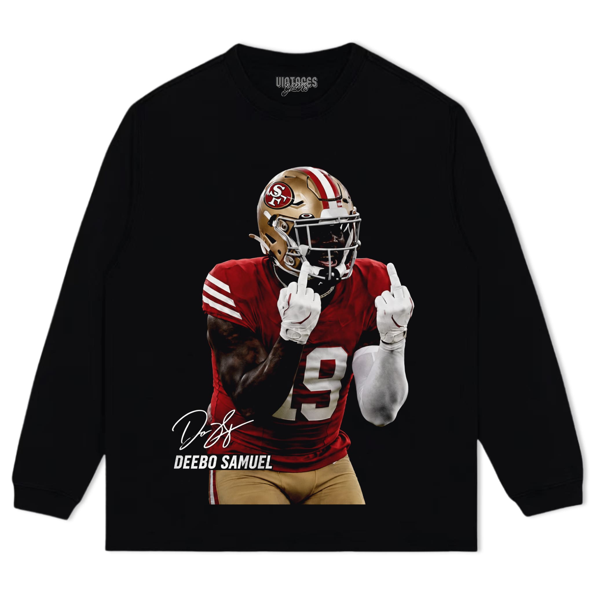 DEEBO SAMUEL - MIDDLE FINGER V3 TANK TOP & TEE & LONG SLEEVE & LAYERED LS & HOODIE