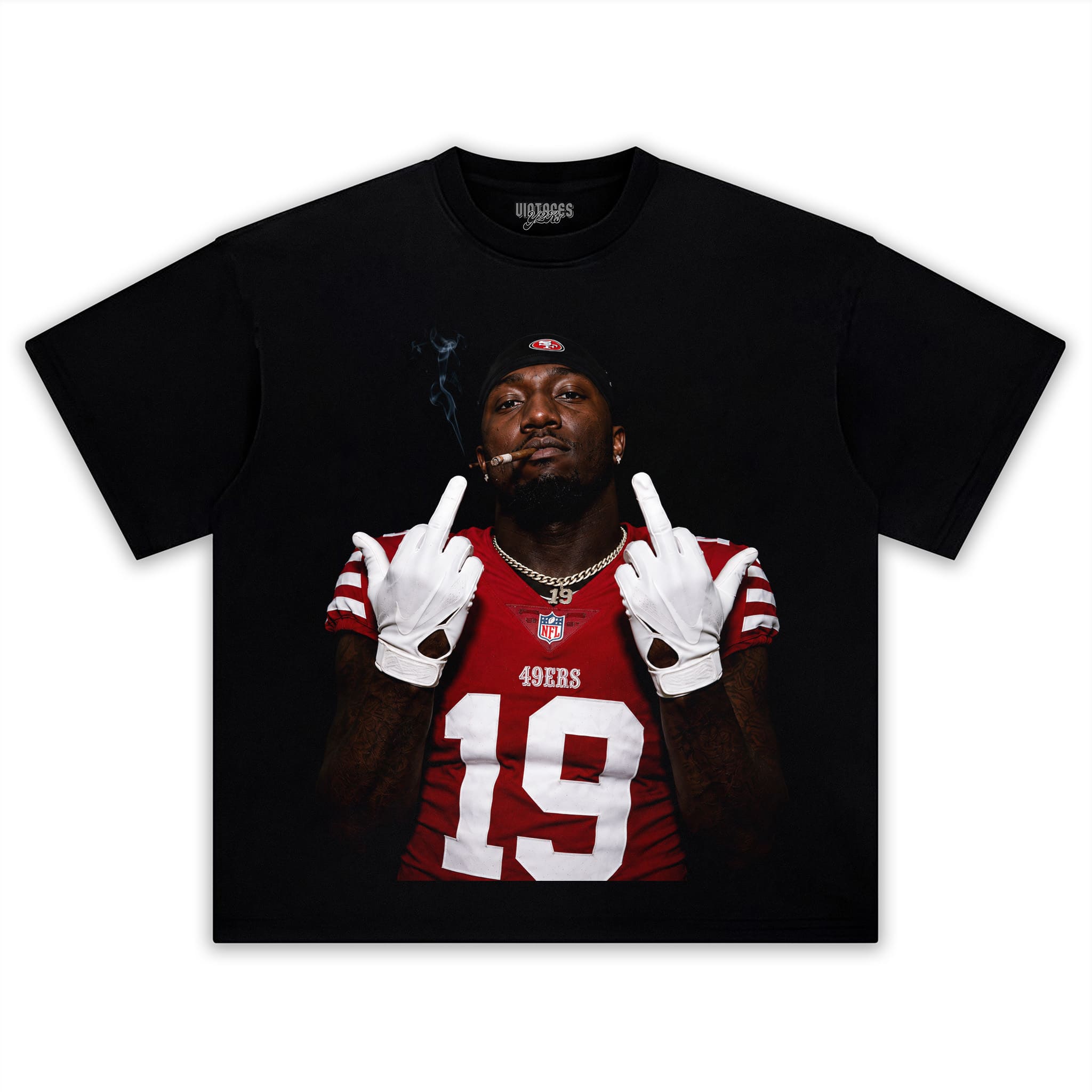 DEEBO SAMUEL - MIDDLE FINGER V4 TANK TOP & TEE & LONG SLEEVE & LAYERED LS & HOODIE