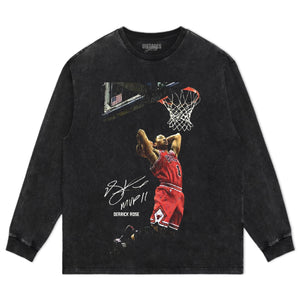 DERRICK ROSE VINTAGE TEE & LS & HOODIE