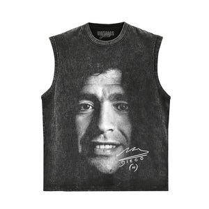 DIEGO MARADONA BIG FACE TANK TOP & TEE & LONG SLEEVE & LAYERED LS & HOODIE