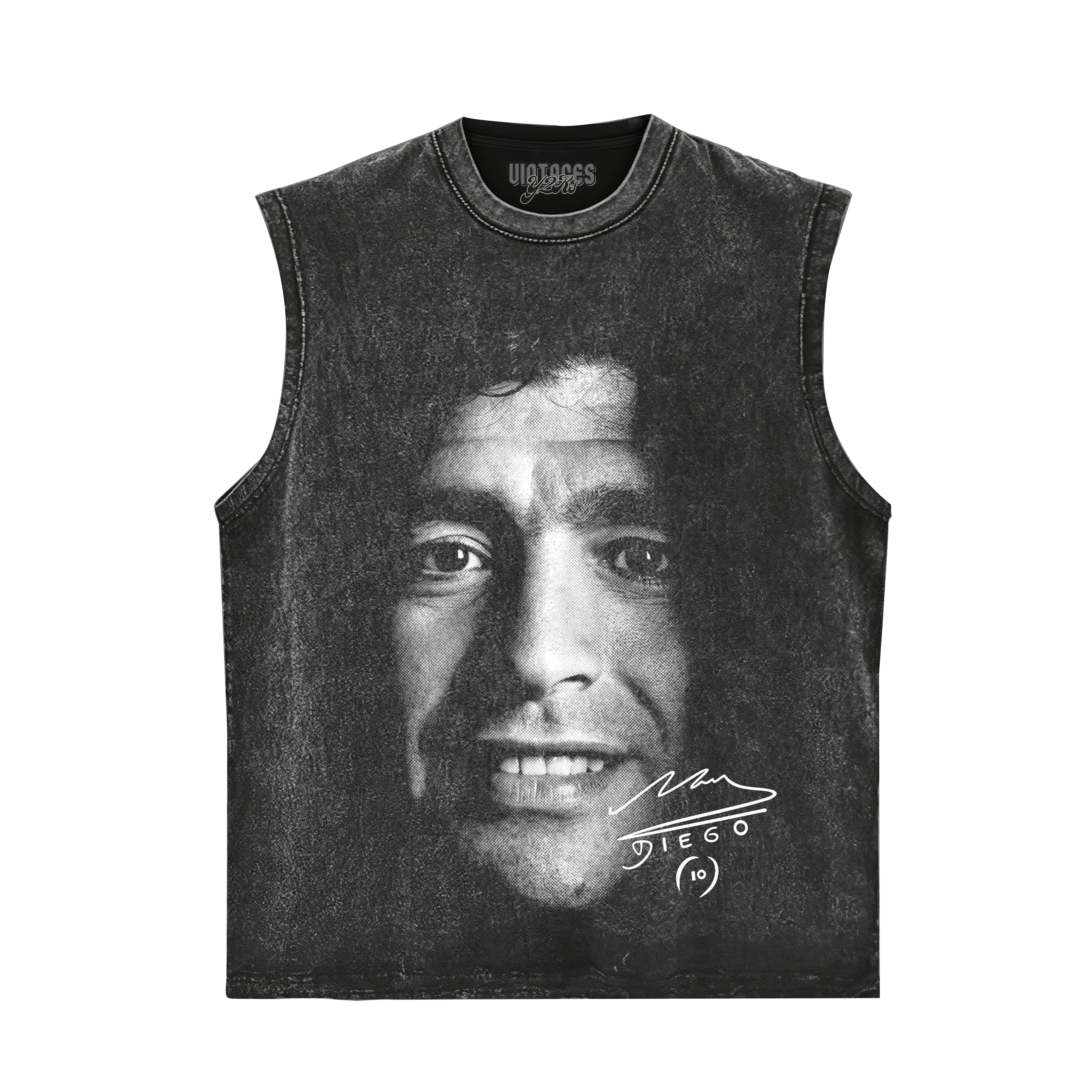 DIEGO MARADONA BIG FACE TANK TOP & TEE & LONG SLEEVE & LAYERED LS & HOODIE