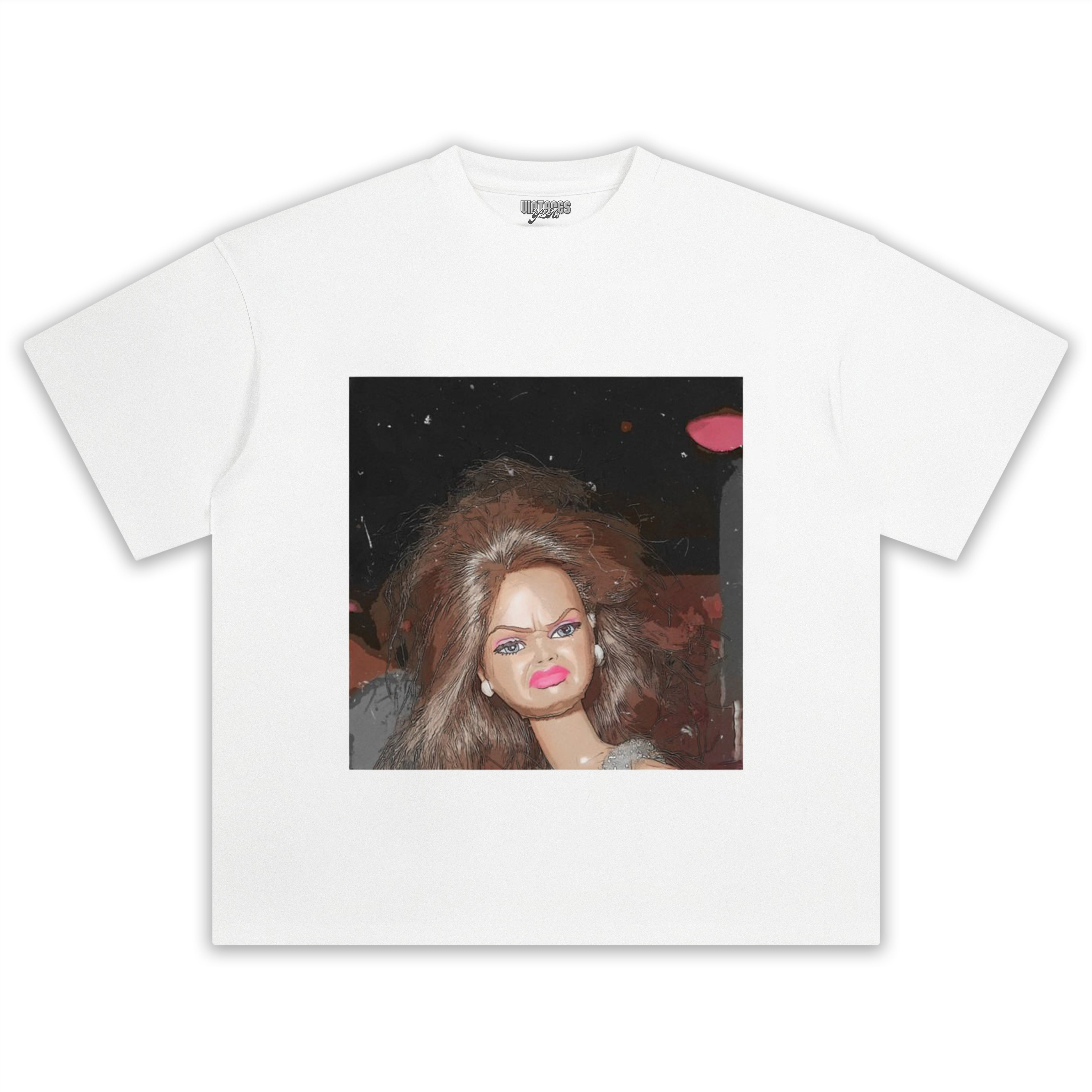 DISGUSTED-BARBIE-FACE TANK TOP & TEE & LONG SLEEVE & LAYERED LS & HOODIE