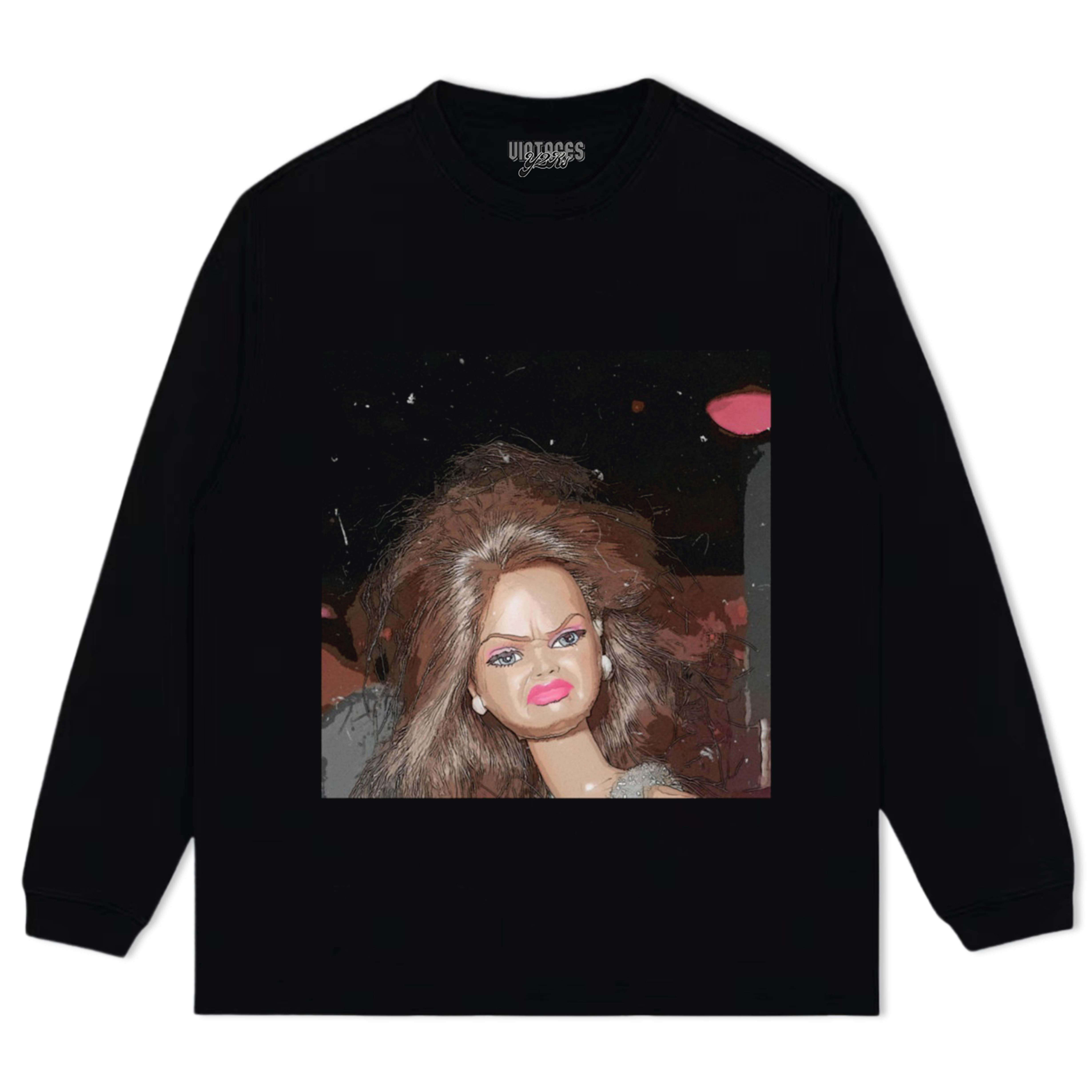 DISGUSTED-BARBIE-FACE TANK TOP & TEE & LONG SLEEVE & LAYERED LS & HOODIE