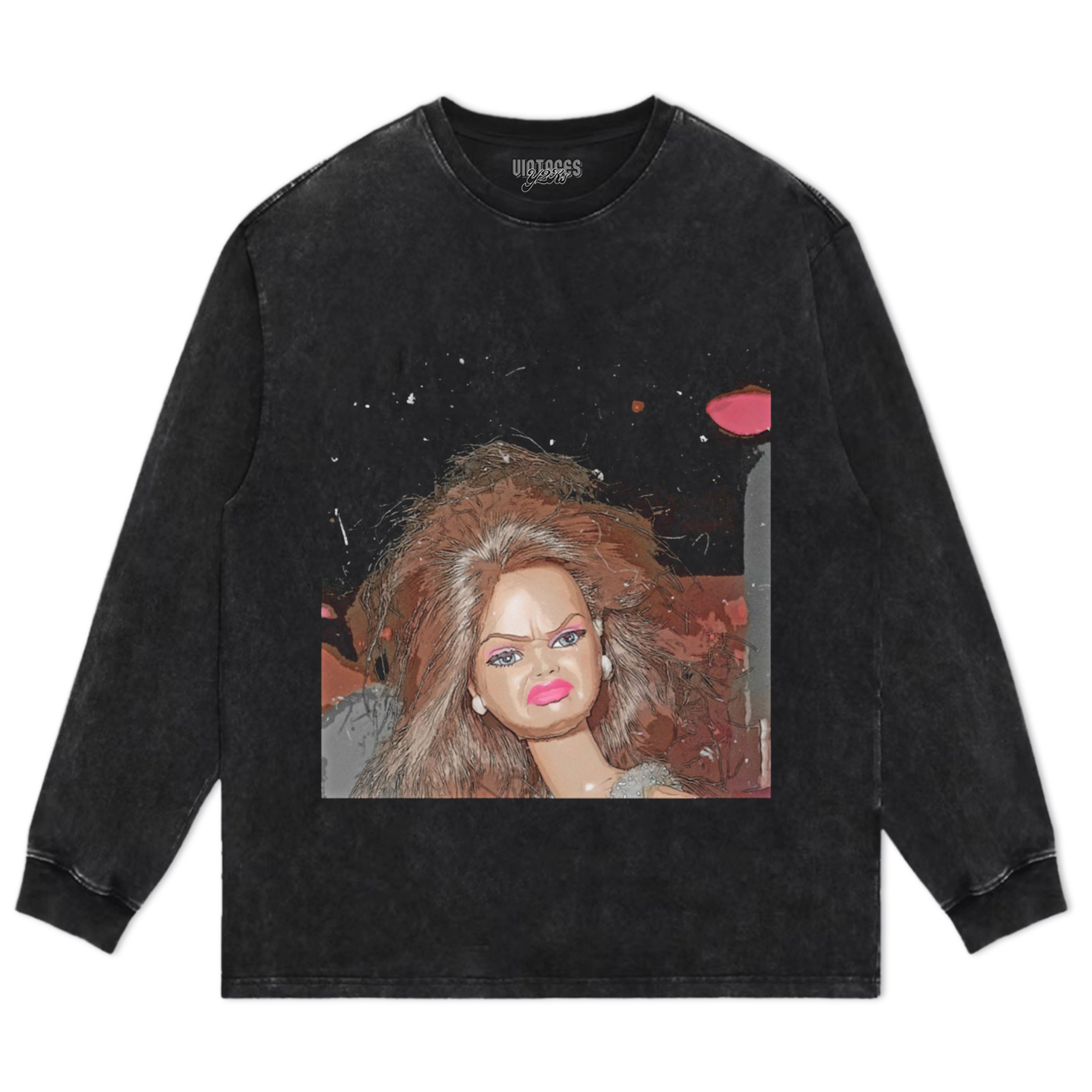 DISGUSTED-BARBIE-FACE TANK TOP & TEE & LONG SLEEVE & LAYERED LS & HOODIE