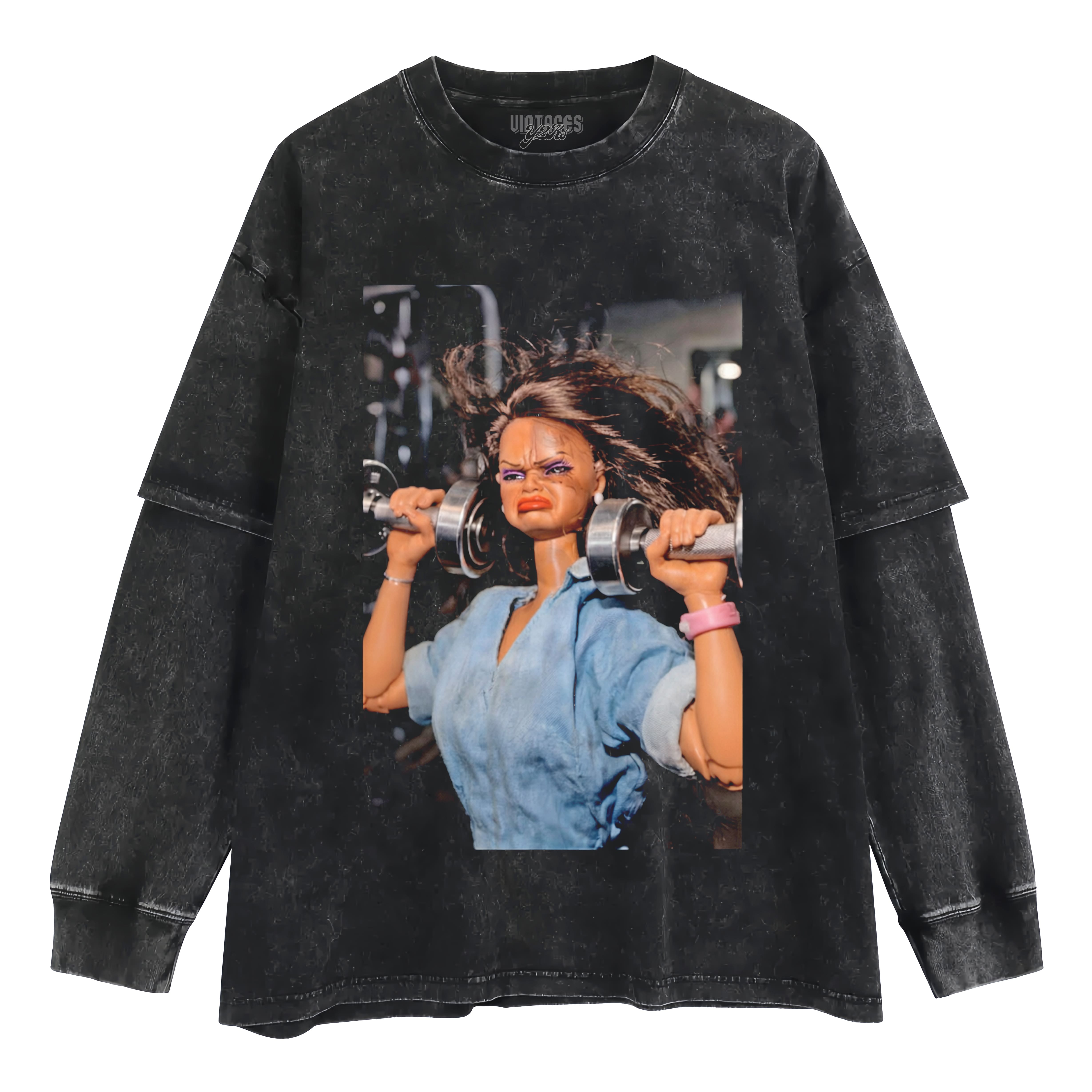 DISGUSTED BARBIE FACE MEME TANK TOP & TEE & LONG SLEEVE & LAYERED LS & HOODIE