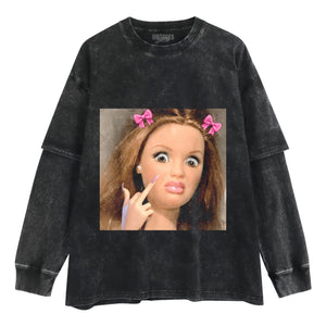DISGUSTED DOLL MEME FACE TANK TOP & TEE & LONG SLEEVE & LAYERED LS & HOODIE