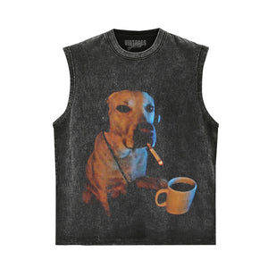 DOG SMOKING V2 TANK TOP & TEE & LONG SLEEVE & LAYERED LS & HOODIE