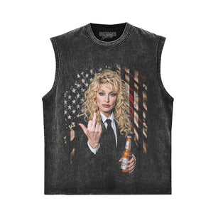 DOLLY PARTON USA MUSIC TANK TOP & TEE & LONG SLEEVE & LAYERED LS & HOODIE