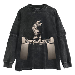 DON TOLIVER & OCTANE LAYERED LONG SLEEVE