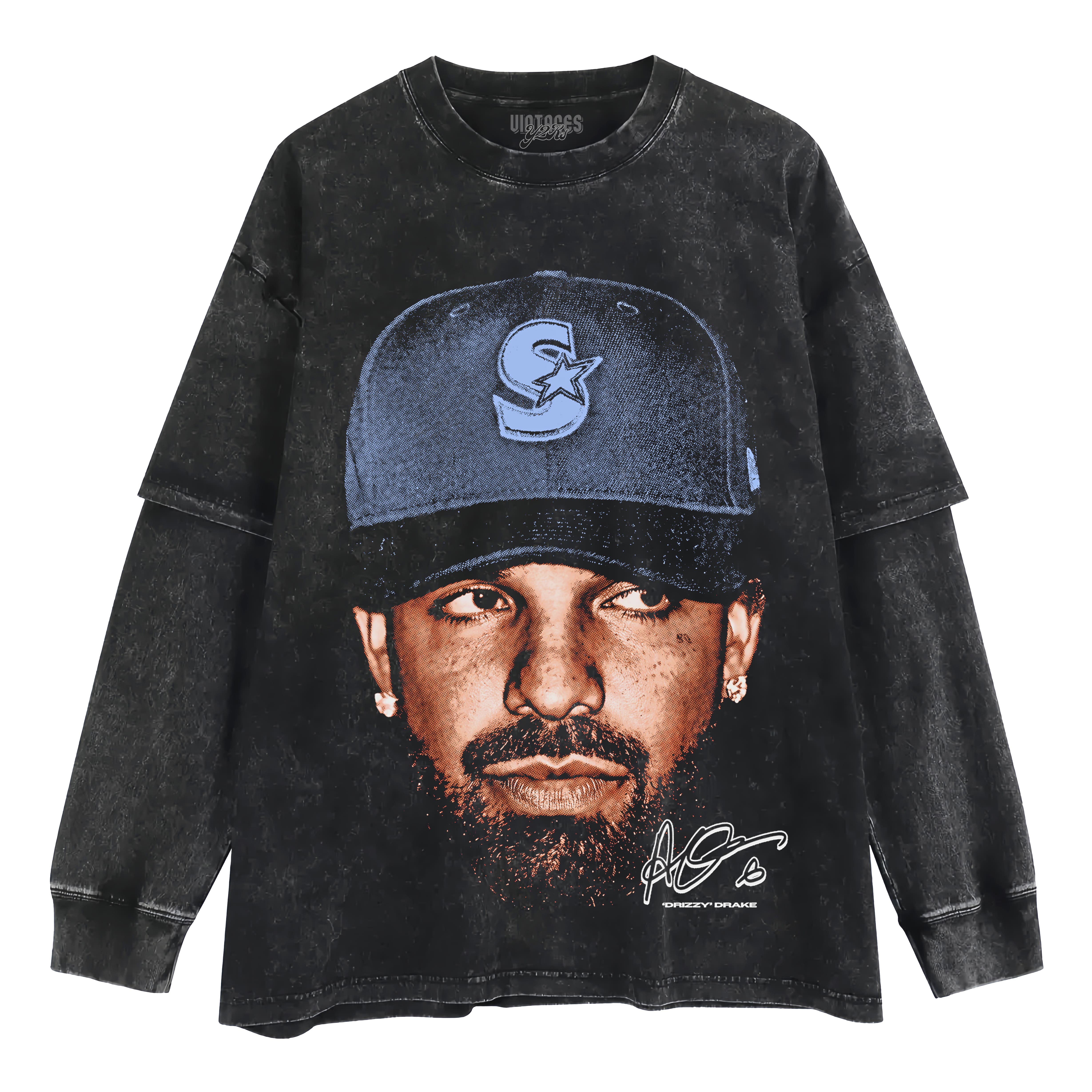DRAKE ICEMAN FACE TANK TOP & TEE & LONG SLEEVE & LAYERED LS & HOODIE