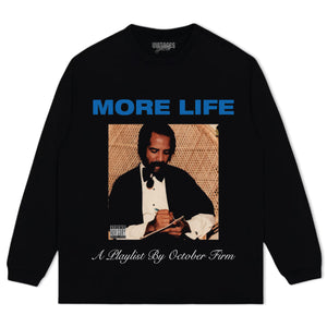 DRAKE - MORE LIFE TANK TOP & TEE & LONG SLEEVE & LAYERED LS & HOODIE