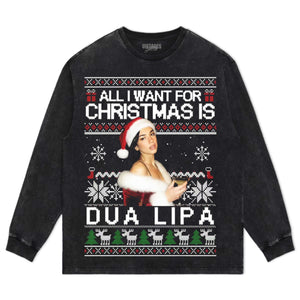 DUA LIPA CHRISTMAS STYLES TEE & LS & HOODIE