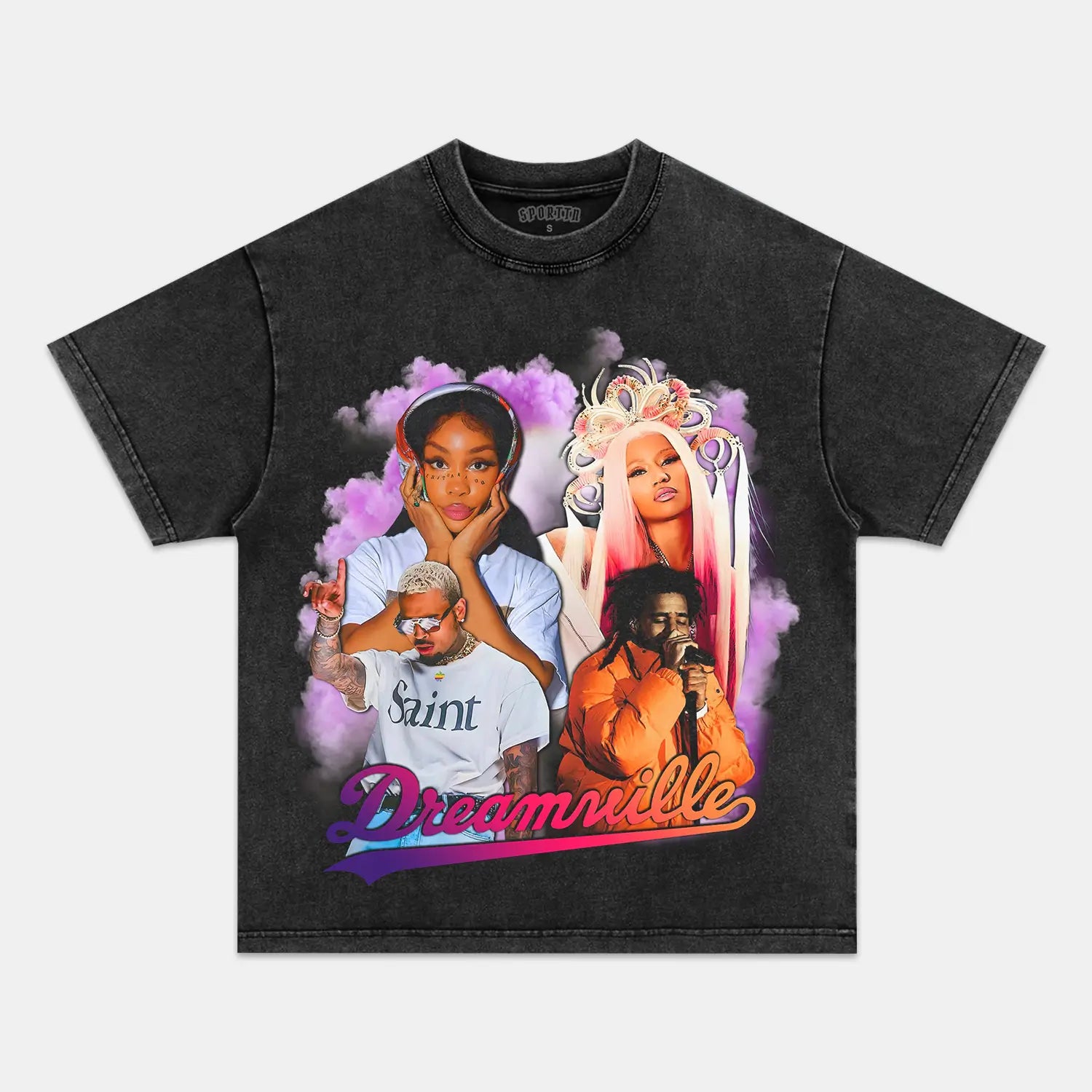 DREAMVILLE FESTIVAL-CHRIS BROWN-SZA-NICKI MINAJ-J COLE TEE - Y2K VINTAGES