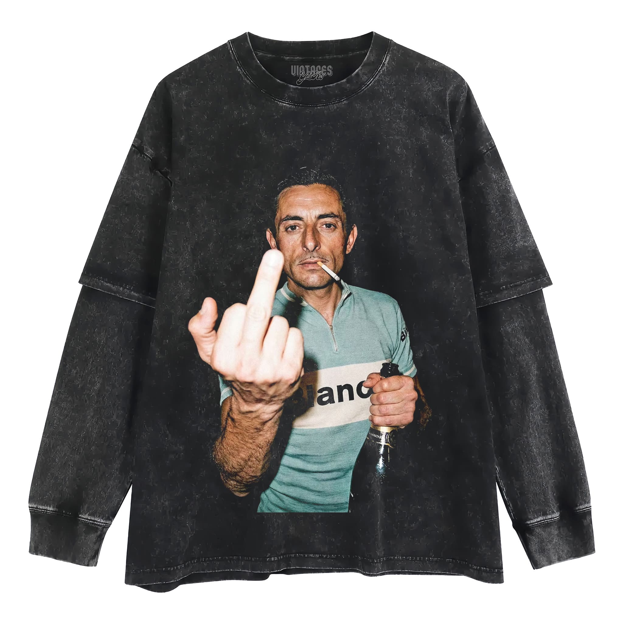 FAUSTO COPPI LEGEND TOUR DE FRANCE TANK TOP & TEE & LONG SLEEVE & LAYERED LS & HOODIE