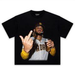 FERNANDO TATIS JR. MIDDLE FINGER TANK TOP & TEE & LONG SLEEVE & LAYERED LS & HOODIE