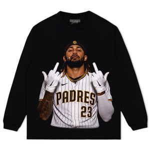 FERNANDO TATIS JR. MIDDLE FINGER V2 TANK TOP & TEE & LONG SLEEVE & LAYERED LS & HOODIE