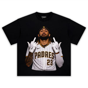 FERNANDO TATIS JR. MIDDLE FINGER V2 TANK TOP & TEE & LONG SLEEVE & LAYERED LS & HOODIE
