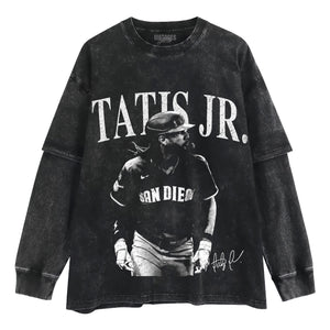 FERNANDO TATIS JR SAN DIEGO BASEBALL VINTAGE TANK TOP & TEE & LONG SLEEVE & LAYERED LS & HOODIE