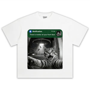 FRONT DOOR RACCOON CAT SURPRISE VISITOR TEE & LS & HOODIE