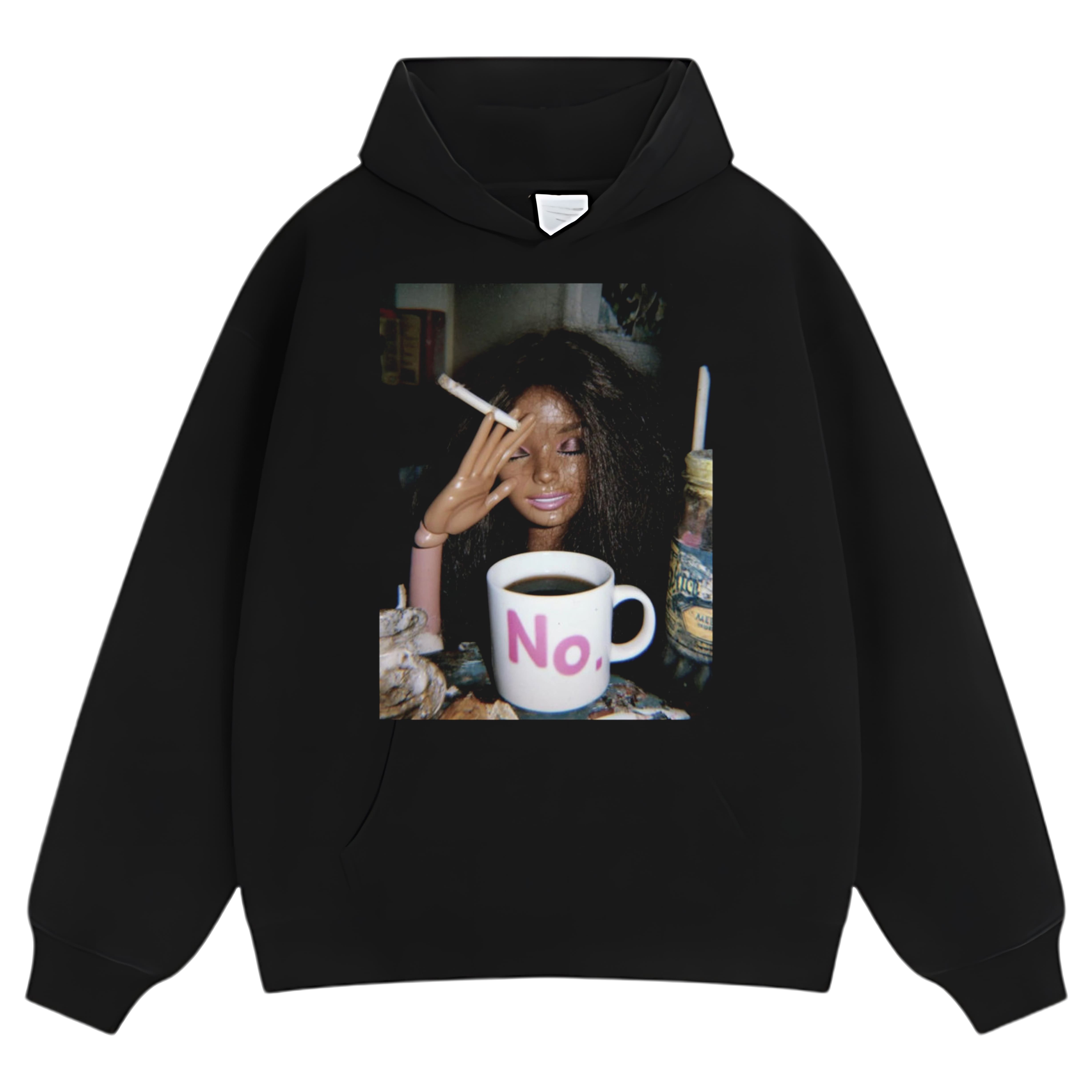 FUNNY DISGUSTING DOLL FACE MEME SMOKING TANK TOP & TEE & LONG SLEEVE & LAYERED LS & HOODIE