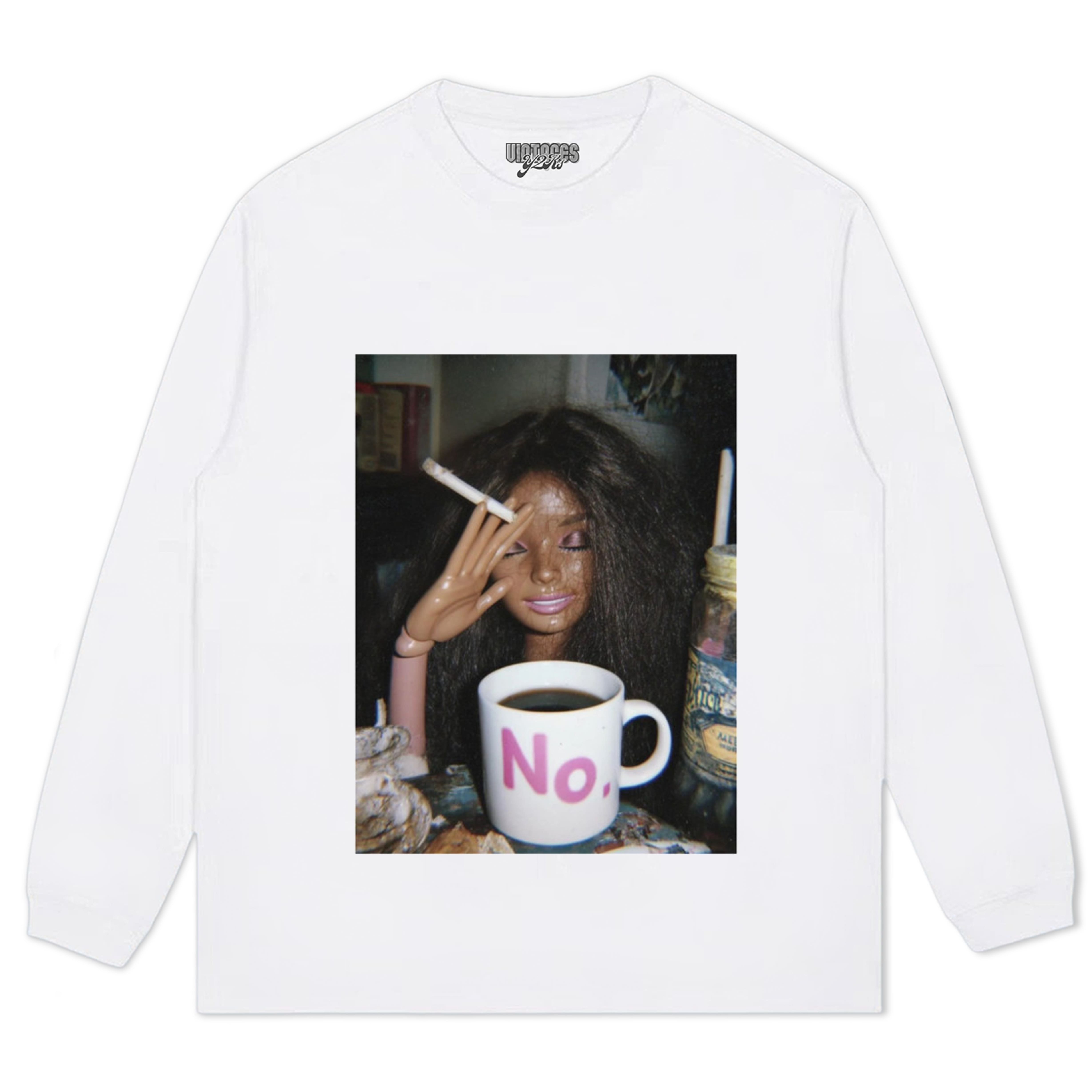 FUNNY DISGUSTING DOLL FACE MEME SMOKING TANK TOP & TEE & LONG SLEEVE & LAYERED LS & HOODIE