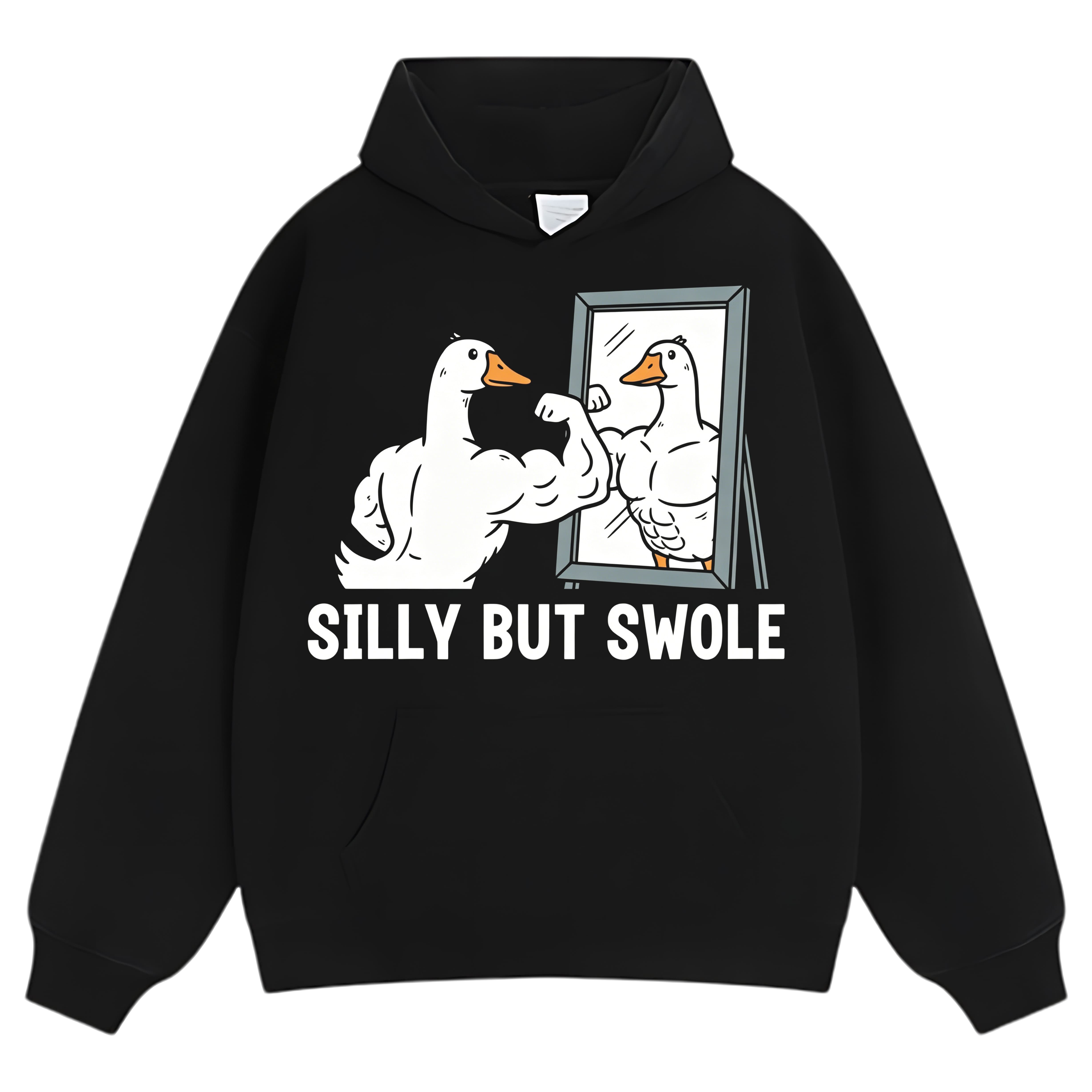 FUNNY SILLY BUT SWOLE GYM GOOSE TANK TOP & TEE & LONG SLEEVE & LAYERED LS & HOODIE