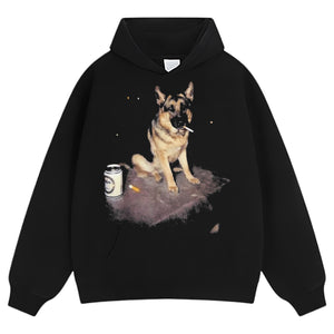 GERMAN SHEPHERD SMOKING MEME TANK TOP & TEE & LONG SLEEVE & LAYERED LS & HOODIE