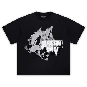GREEN DAY HISSING CAT GRAFFITI TEE