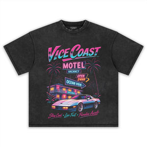 GTA INSPIRED VICE COAST TANK TOP & TEE & LONG SLEEVE & LAYERED LS & HOODIE