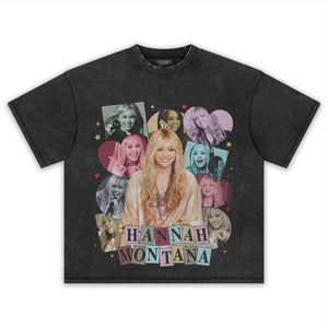 HANNAH MONTANA - VINTAGE 90S RETRO STYLE V4 TEE & LS & HOODIE
