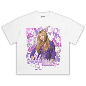 HANNAH MONTANA - VINTAGE 90S RETRO STYLE V5 TEE & LS & HOODIE