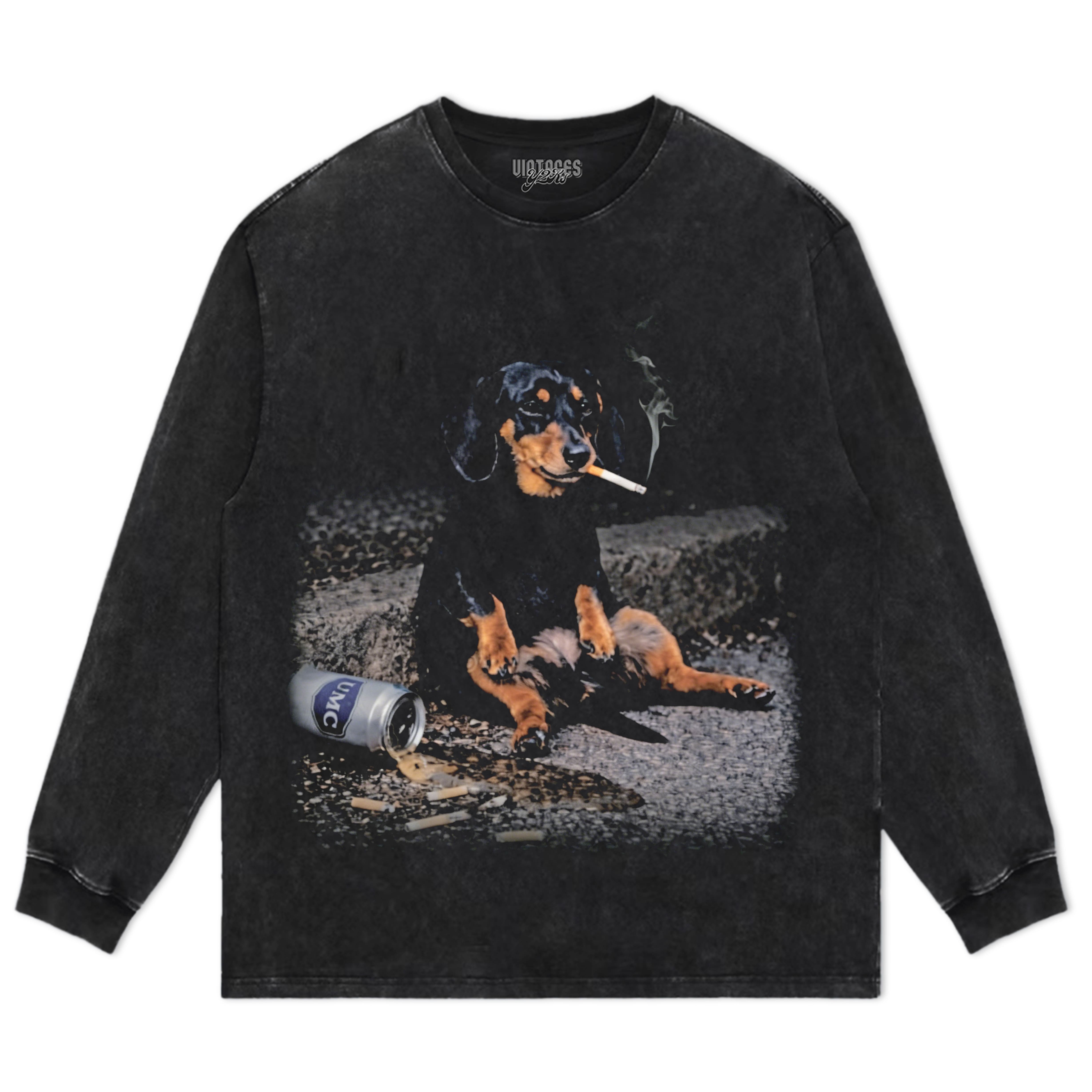 HARD DAYS - DACHSHUND TANK TOP & TEE & LONG SLEEVE & LAYERED LS & HOODIE
