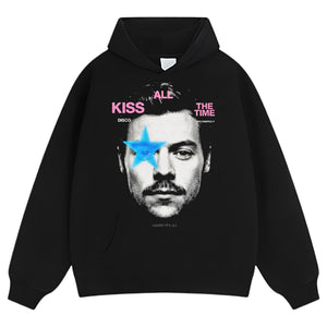 HARRY-STYLES STAR EYE KISS ALL THE TIME TOGETHER TOUR VINTAGE TANK TOP & TEE & LONG SLEEVE & LAYERED LS & HOODIE