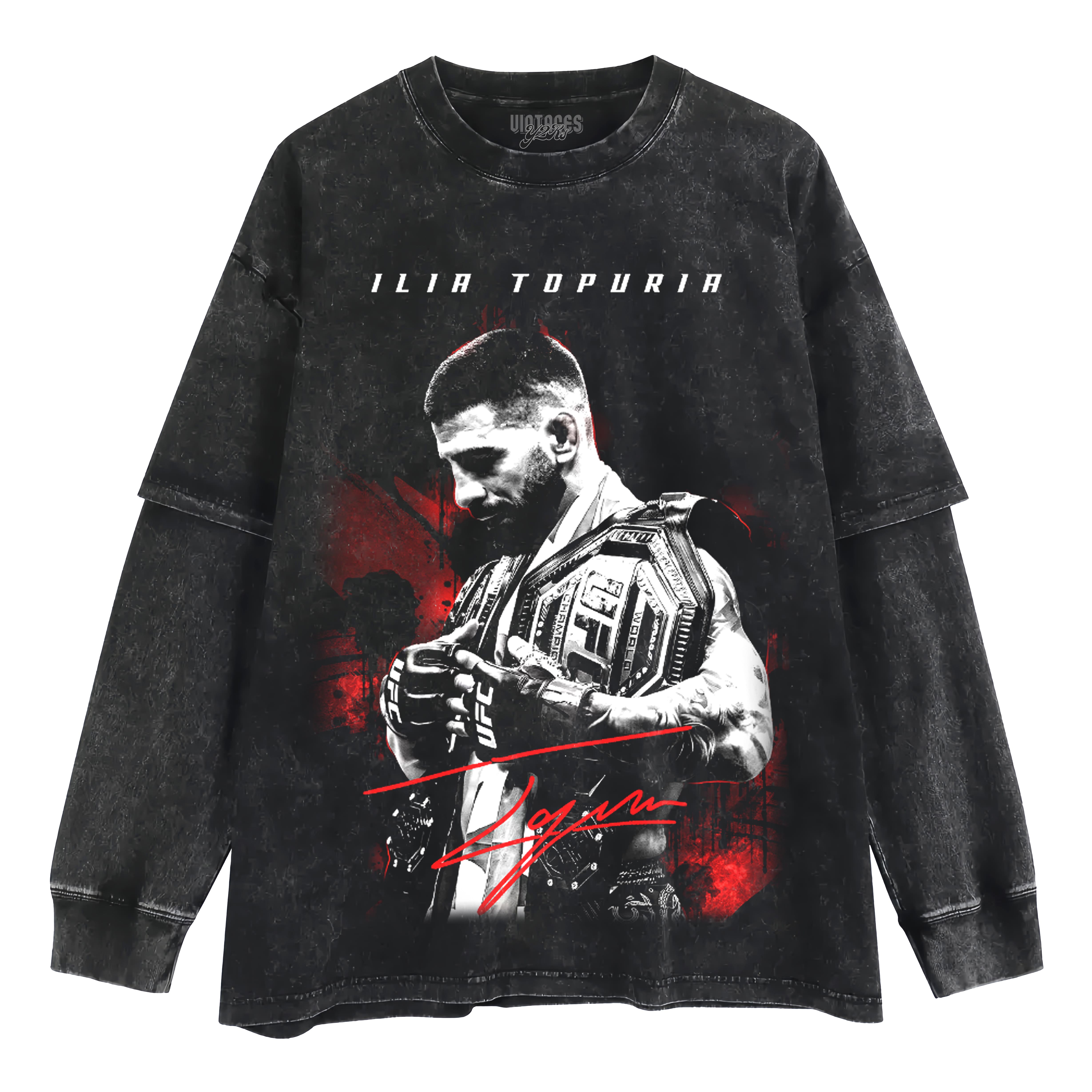 ILIA TOPURIA UFC CHAMPION TANK TOP & TEE & LONG SLEEVE & LAYERED LS & HOODIE