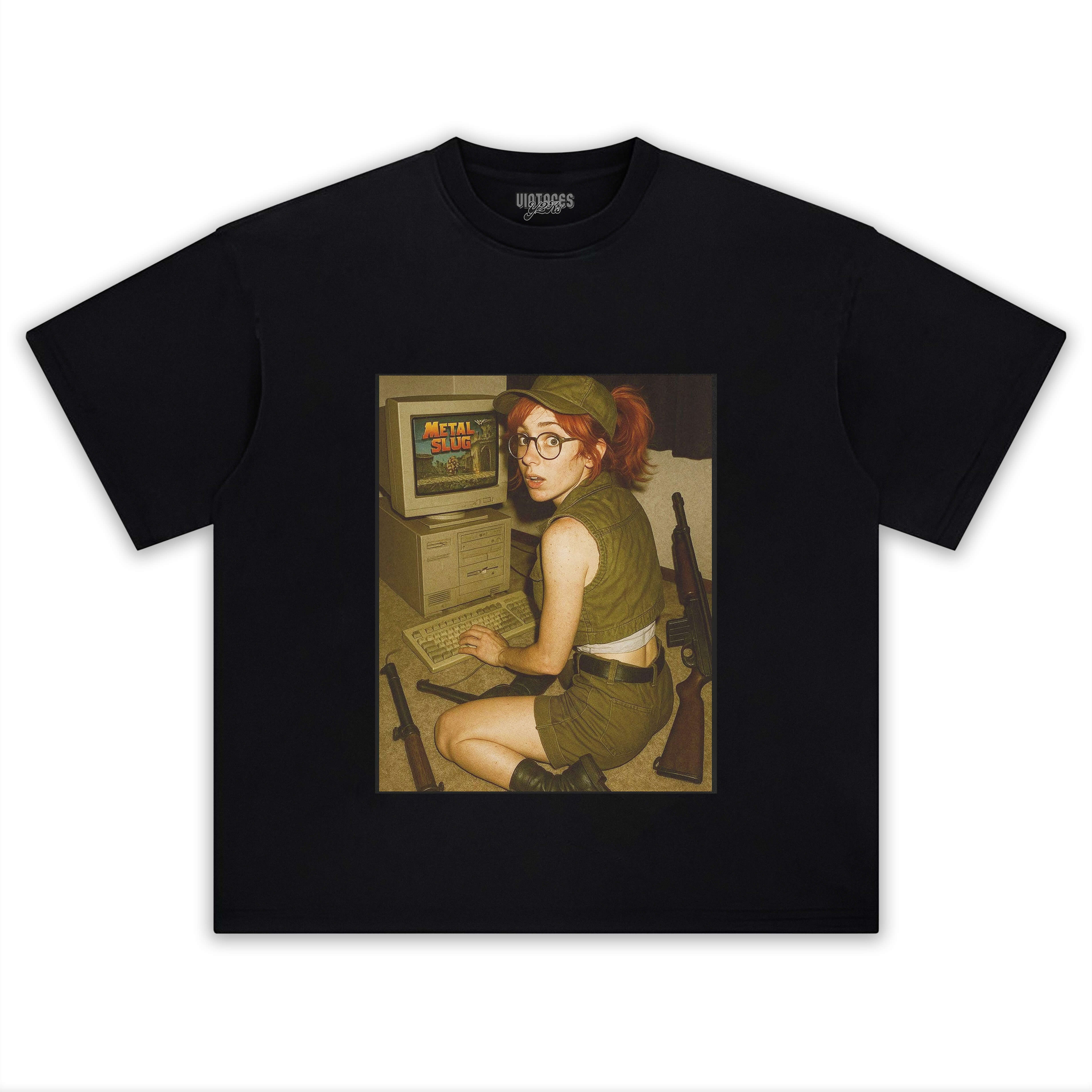 IMMERSED IN THE GAMING TIME OF METAL SLUG VINTAGE TEE 1