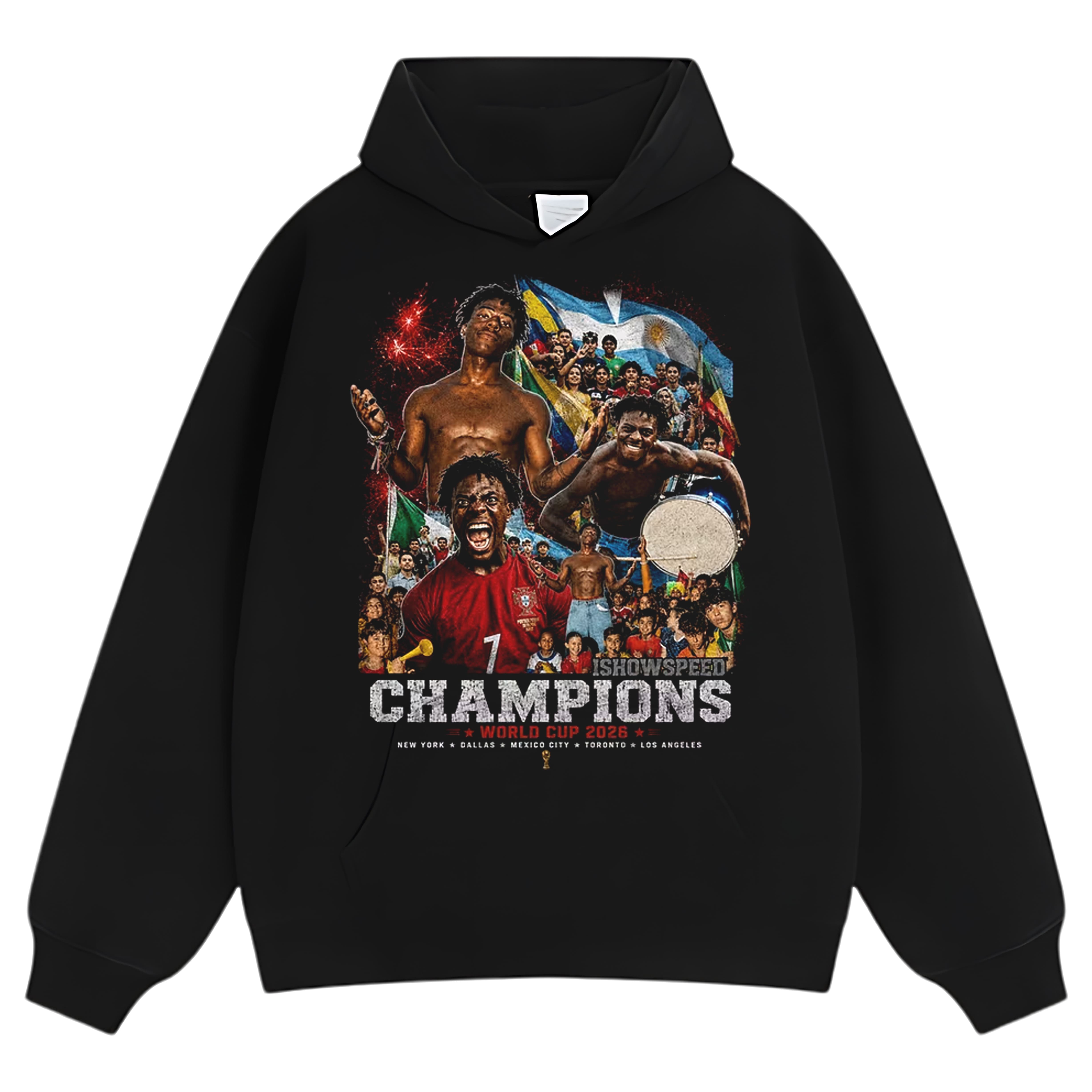 ISHOWSPEED WORLD CUP 2026 CHAMPIONS TANK TOP & TEE & LONG SLEEVE & LAYERED LS & HOODIE
